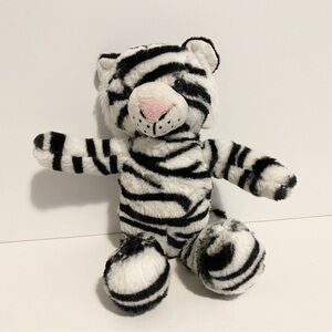 Kinder Surprise White Tiger Plush Ferrero 9” Stuffed Animal Cat Black White Toy